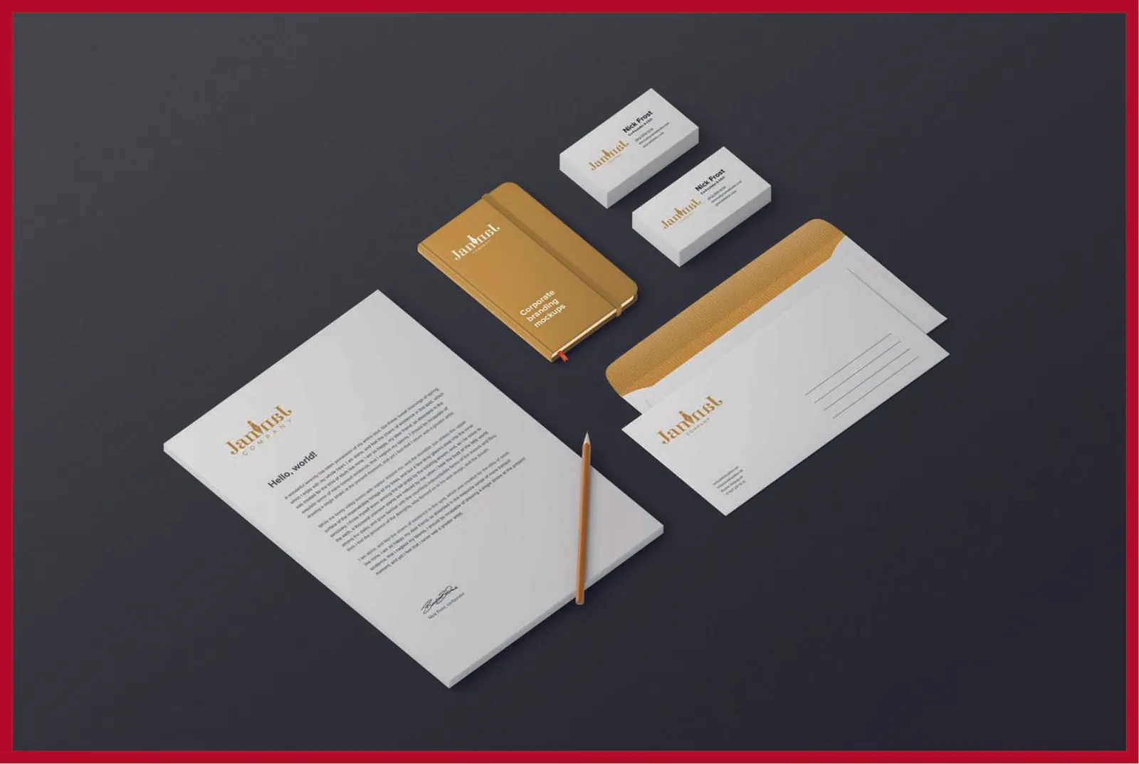 Letterhead and envelopes printing service image